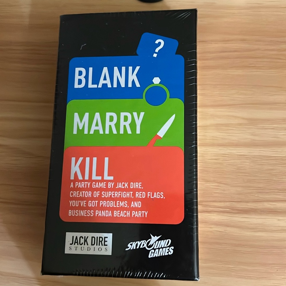 Blank Marry Kill card game